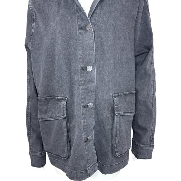 Me by Jennie Garth The Dylan Denim Jacket Washed Black 1X NWT Casual Pockets - Picture 6 of 15